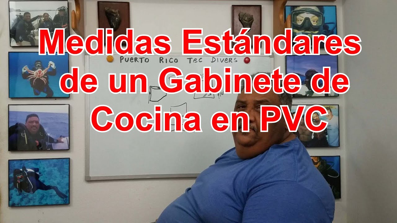 Medidas Estándares de un Gabinete de Cocina en PVC