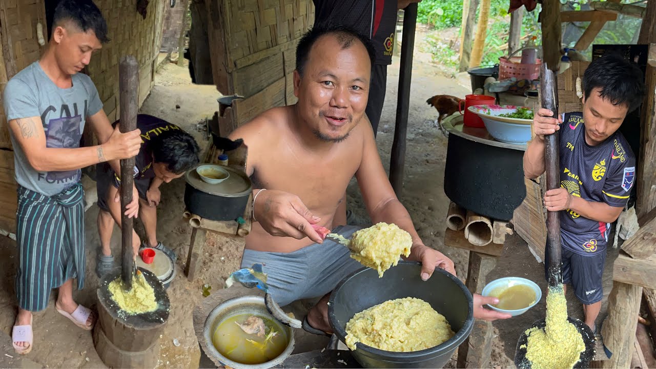 ကယား ထမင်းထောင်း လုပ်စားမယ် မိသားစုနဲ့အတူ
