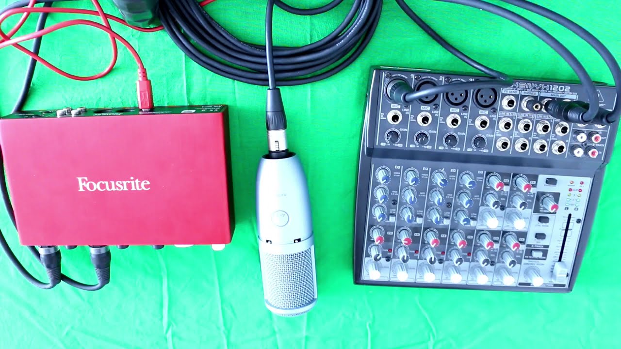 how to Connect Mixer to  Audio interface|  full  setup