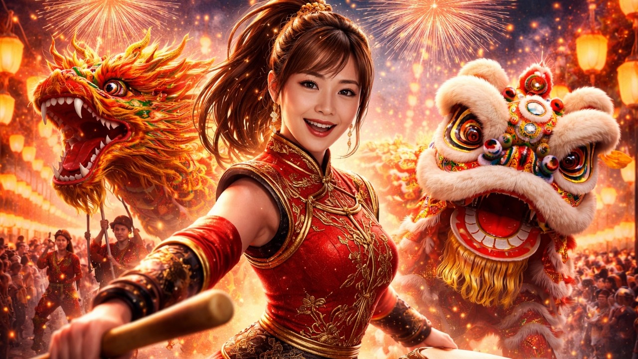 China’s Biggest New Year Parade – Giant Dragon Dance & Fireworks (4K Cinematic)