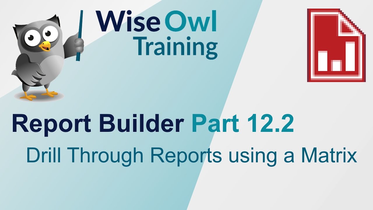 SSRS Report Builder Part 12.2 - Drill Through Reports using a Matrix
