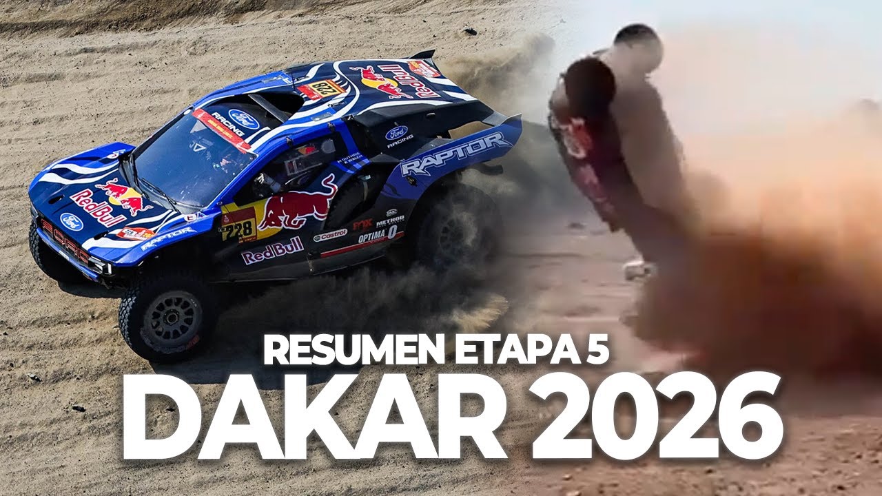 SAINZ Y ROMA SOBREVIVEN TRAS FALLA Y PENALIZACIÓN; FORD VUELVE A GANAR - RESUMEN ETAPA 5 DAKAR 2026
