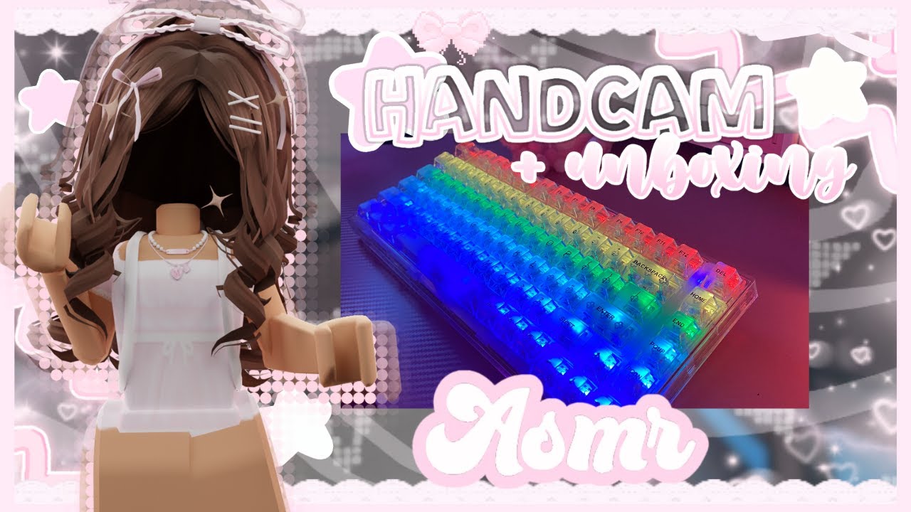 ₊˚ˑ୨ ꒰MM2 KEYBOARD UNBOXING + HANDCAM ASMR   .ᐟ ୧‧₊˚. [murder mystery 2]