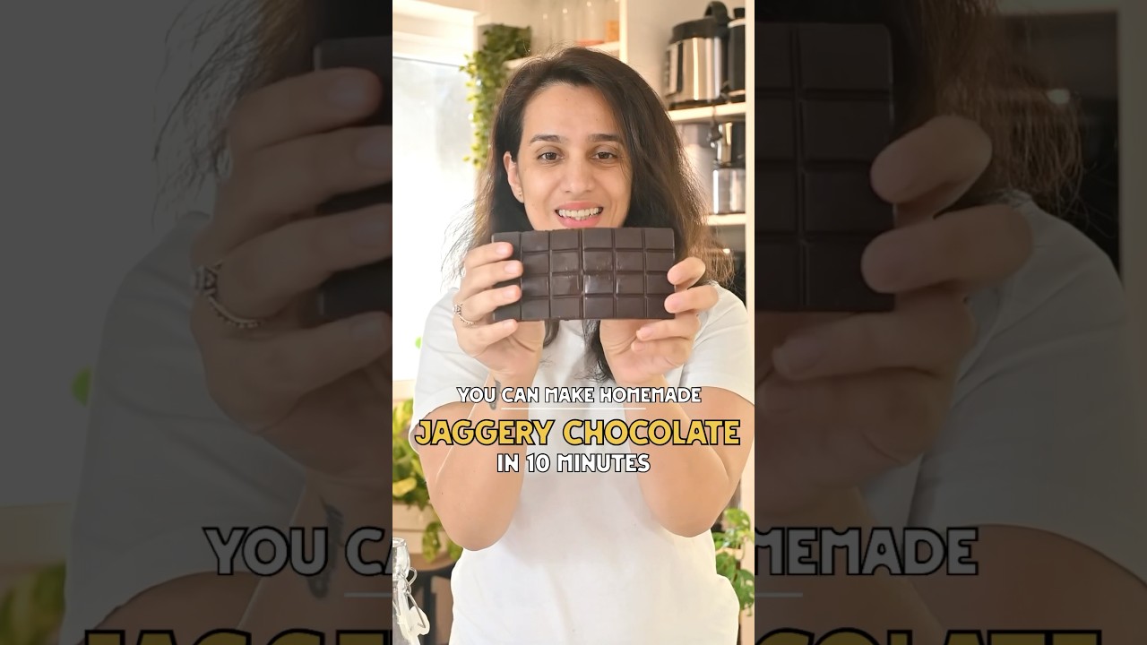 Homemade Jaggery Chocolate #asmrfood #recipe #veganrecipies #chocolate #homemade #eathealthy