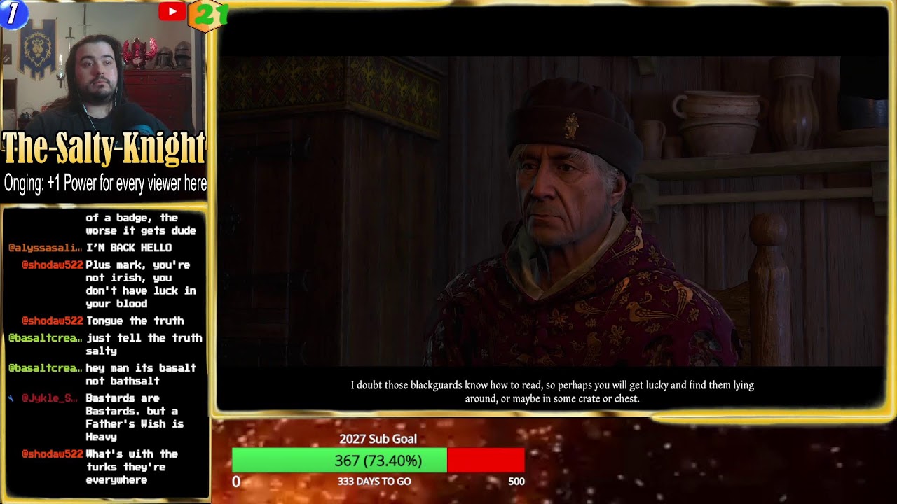 The Salty Knight return stream!