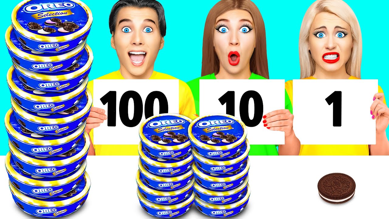 Wyzwanie 100 Warstw Żywności | Fantastyczna Bitwa Kuchenna od Multi DO Fun Challenge