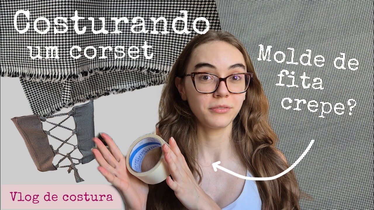 Costurei meu primeiro corset | vlog de costura