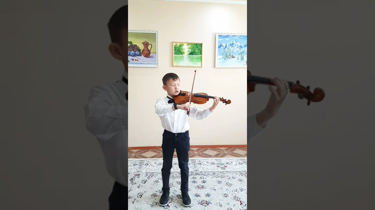 "Аллегретто"  Моцарт. Allegretto.  Мустафа 7 лет 