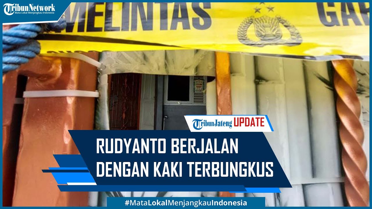 Tetangga Lihat Rudyanto Pernah Berjalan dengan Kaki Terbungkus Plastik
