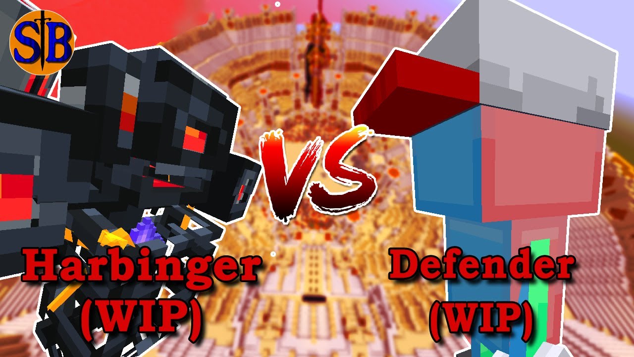Harbinger(L_ender's Cataclysm) vs Defender(Yellowbross Extra) | Minecraft Mob Battle