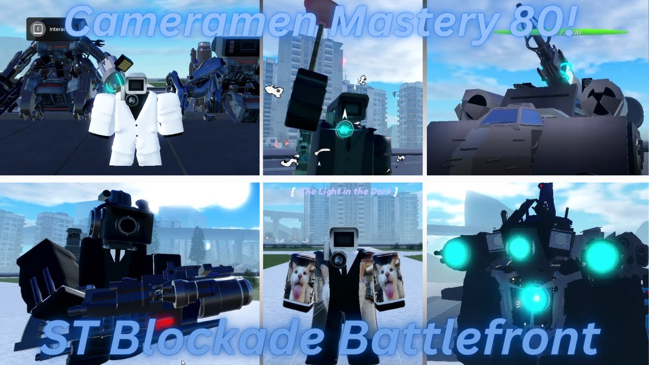 All Cameramen Mastery 80 Perks! on ST Blockade