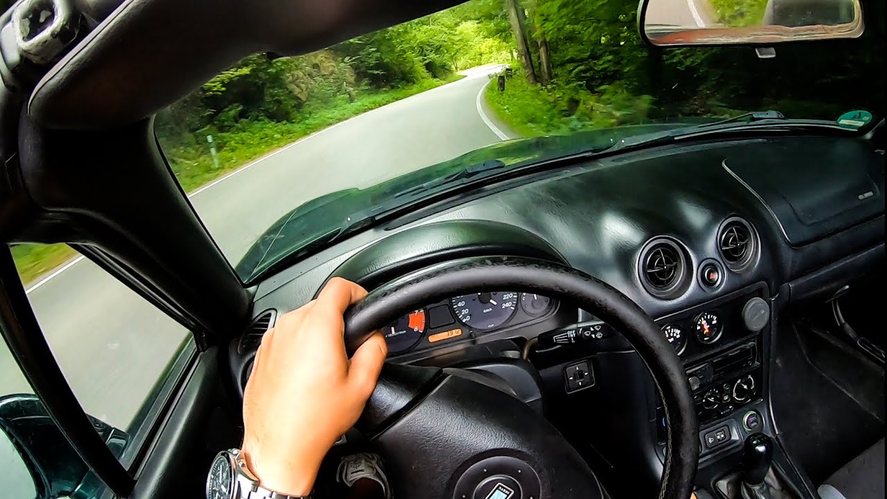 POV: Mazda MX-5 NB 1.8 with K&N Intake Amazing Sound on Czech Touge
