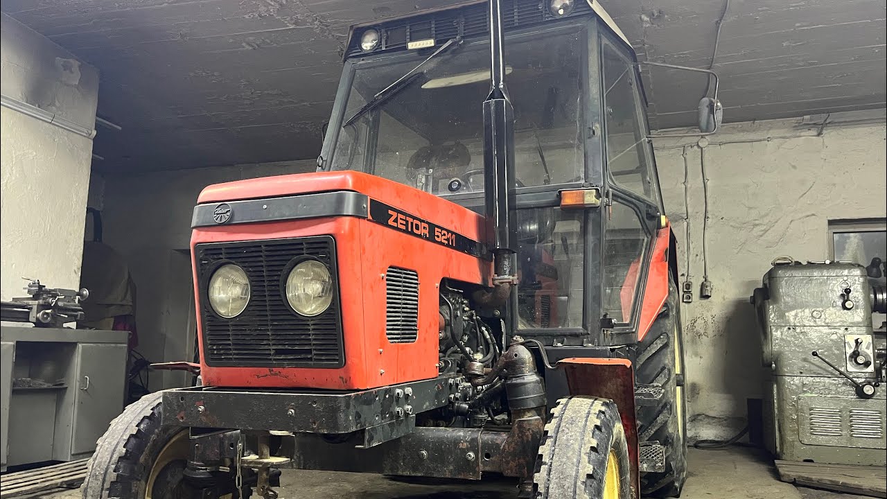 Zmagania warsztatowe Zetor 5211 montaż hydraulicznego wspomagania kierownicy.