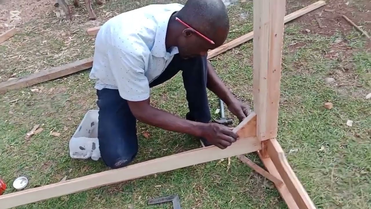 Trying to work with my budget making dinning table here in village 