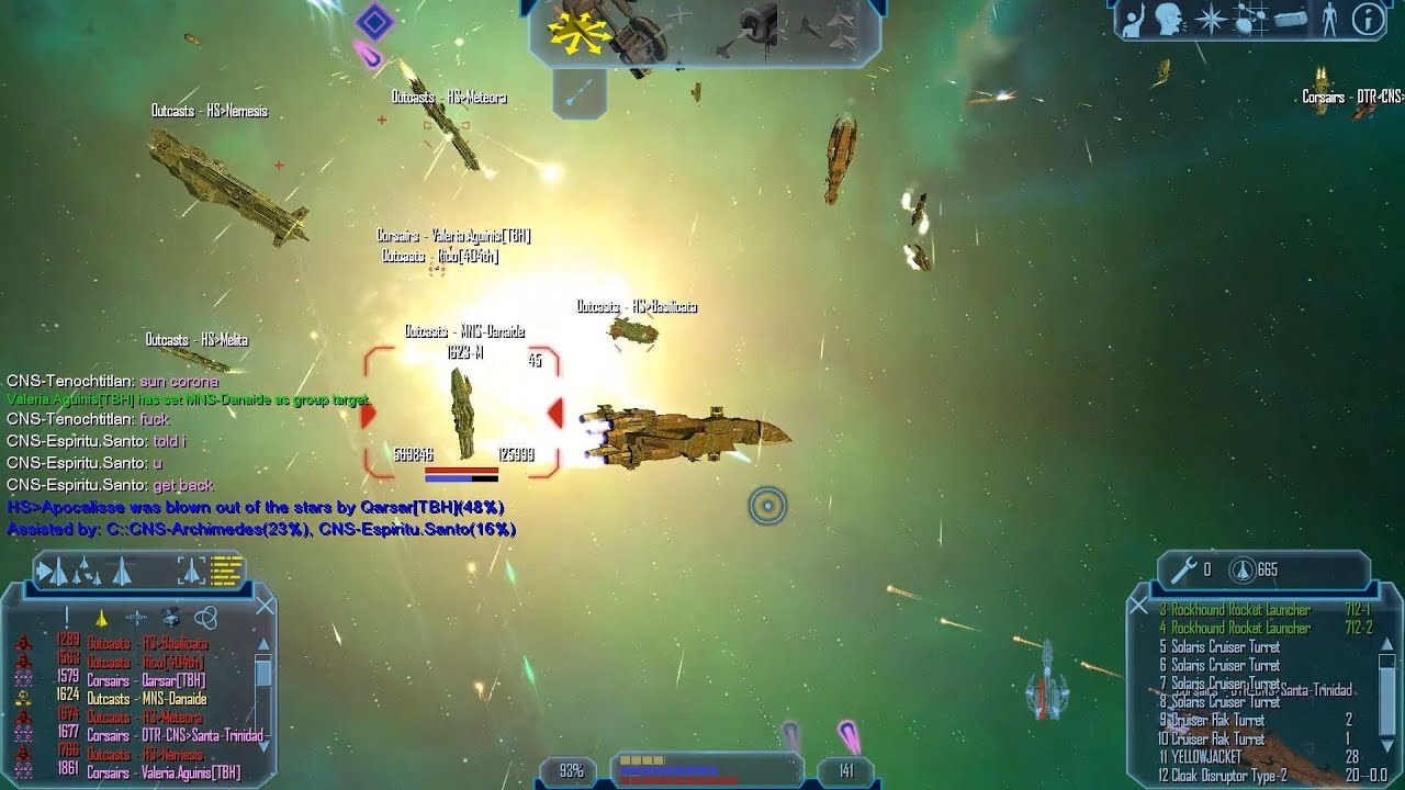 Epic Corsair vs Outcast Clash in Omicron Theta | Discovery Freelancer 5.2