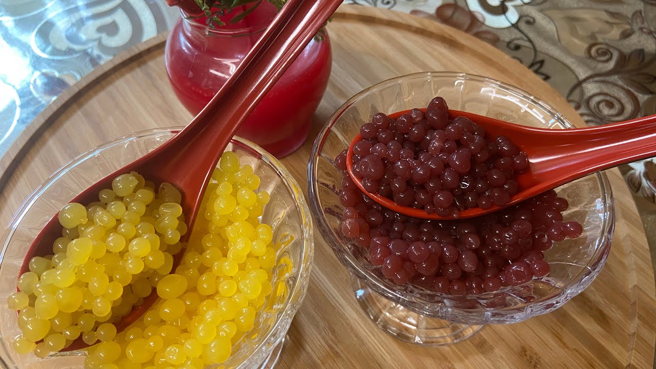 طريقة عمل الكافيار البرتقال والفريز  !HOW TO MAKE CAVIAR