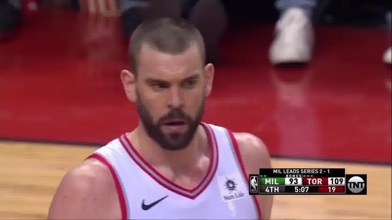 Marc Gasol All Game Actions 05/21/19 Milwaukee Bucks vs Toronto Raptors Game 4 Highlights