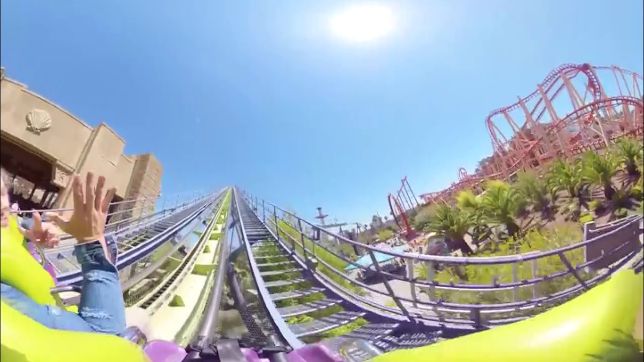 360 Video: Medusa Roller Coaster at Six Flags