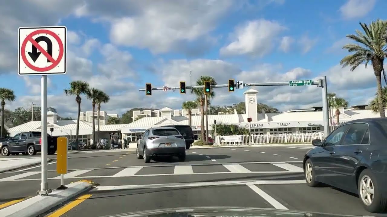 Atlantic coast streets: 2 Nd St. and A1A 3rd St./Jacksonville Florida
