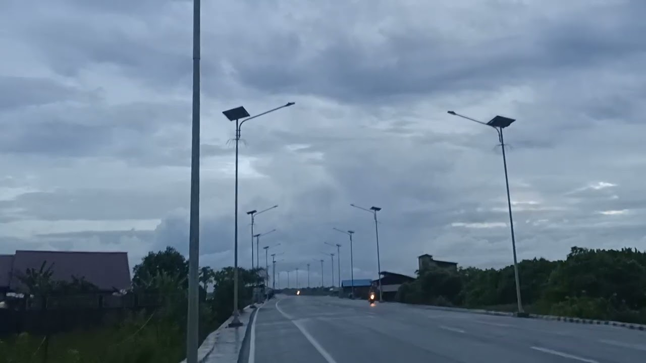 Wisata jalan tol viral di Amuntai Pagi Hari 24 November 2025  #ilmiturner #amuntai #kalsel 