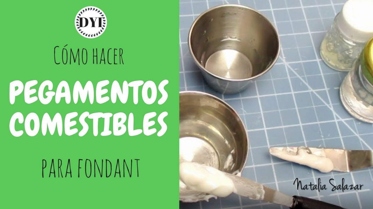 4 Pegamentos Comestibles para Fondant| Natalia Salazar 💕 🙂