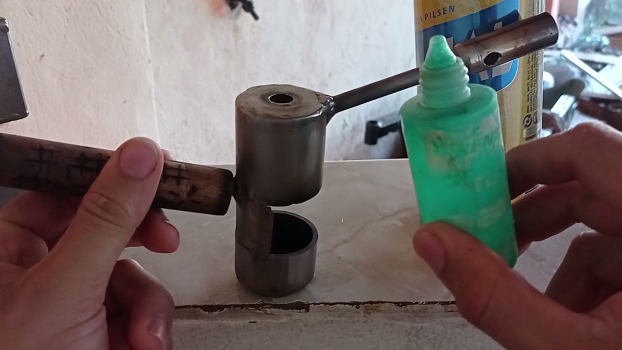 🚨🚨🚨novo maçarico a álcool caseiro teste de potência😱