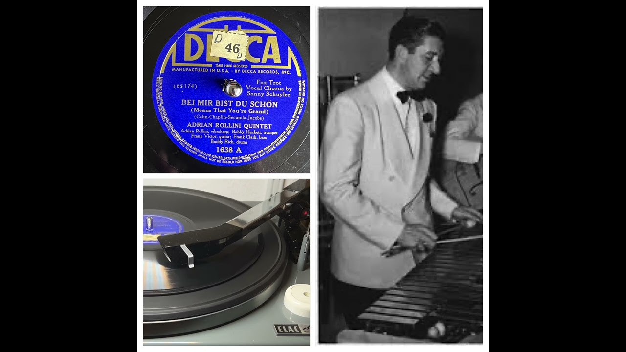 Adrian Rollini Quintet, v Sonny Schuyler: Bei mir bist du schoen, NY 18.01.1938 (Decca 1638)