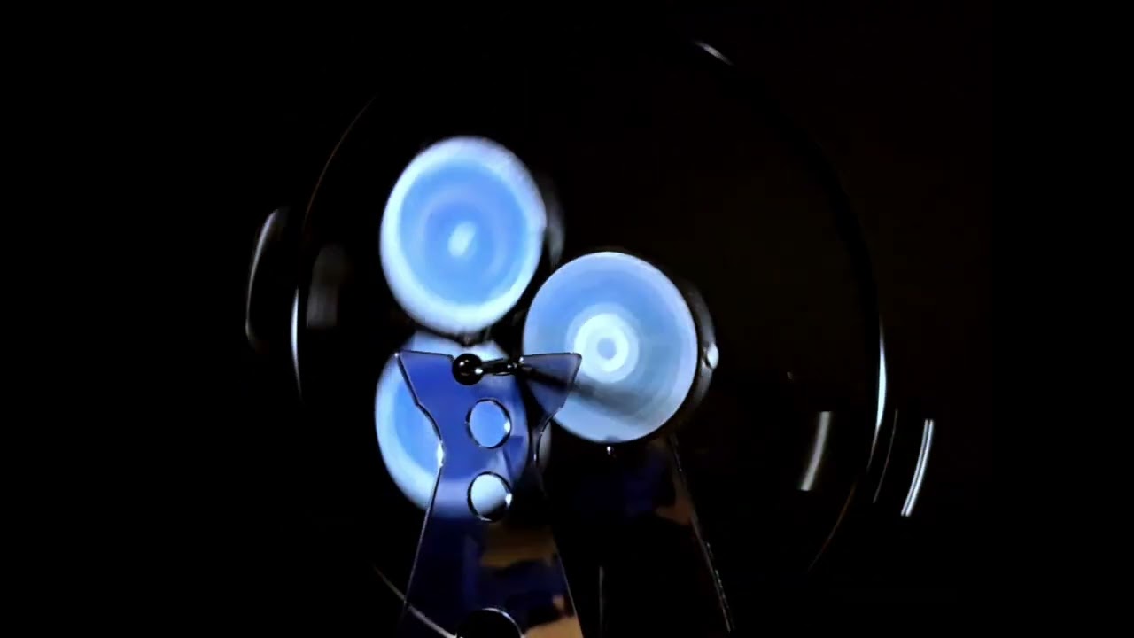 Tri Illusion Kinetic (Blue side) Black Background Clip
