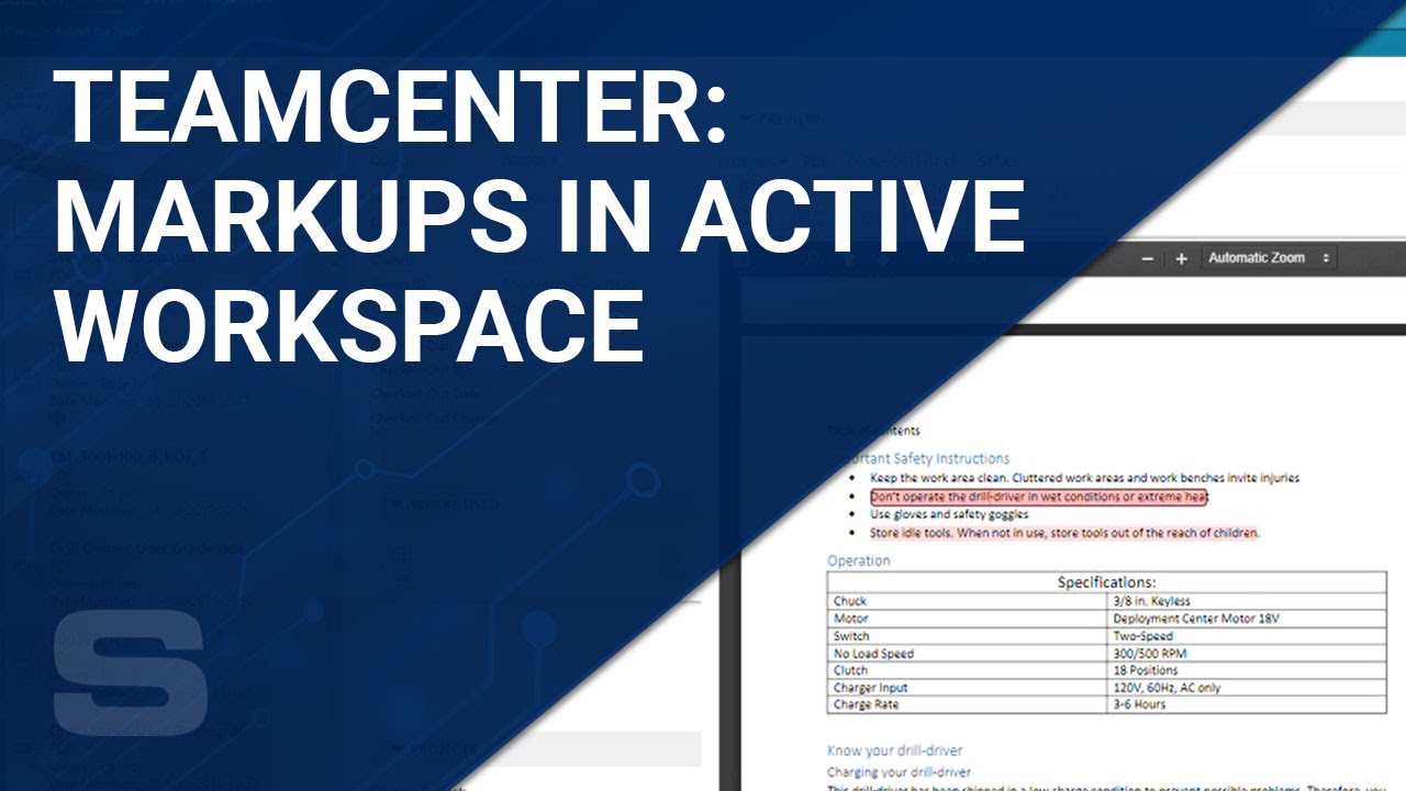 Teamcenter: Markups in Active Workspace