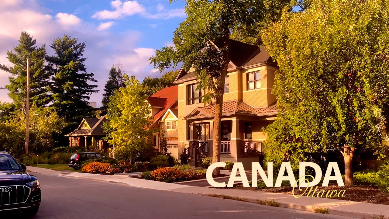 Beautiful Evening Walk in Mayfair Ave  Neighbourhood | Ottawa, Sep 2025 | 4K