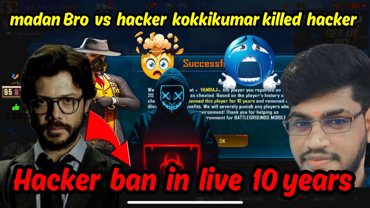Hacker ban in live 10 years 😈 #madanop #hacker #madan #hackervspro #bts #tamil 