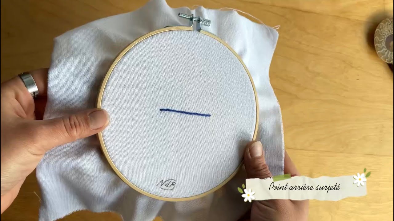 Tutoriel de broderie | Point arrière surjeté