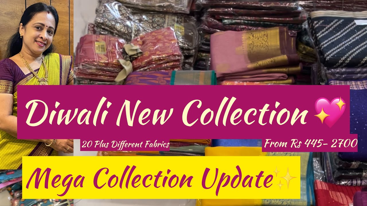 ✨ Navaratri & Diwali Special Collection 🎉 | 20+ Fabrics, Stunning Colors & Designs 🌟