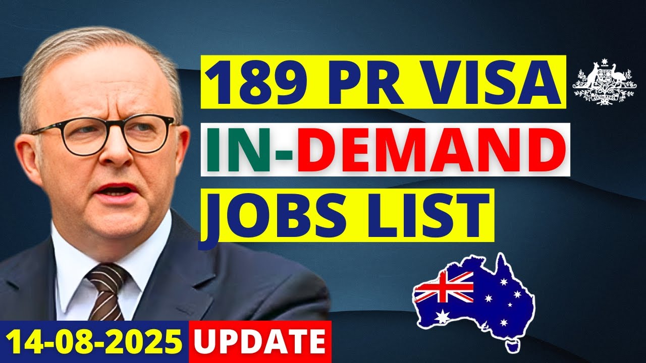 Australia 189 Visa In-Demand Jobs List | Australia Visa Update