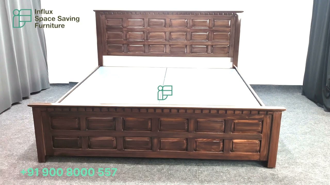 King size cot without storage | Cot manufacturer | @ Influx space saving furniture