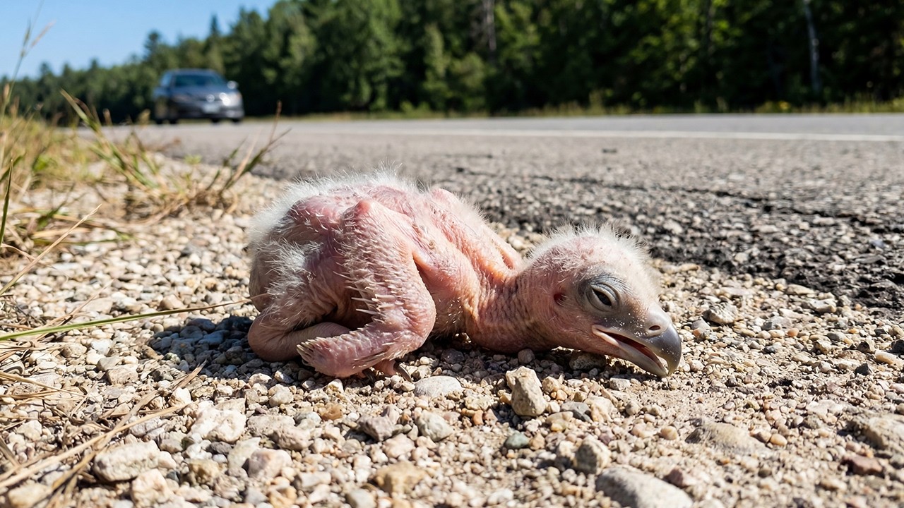Rescuing a Tiny Abandoned Bald Eagle
