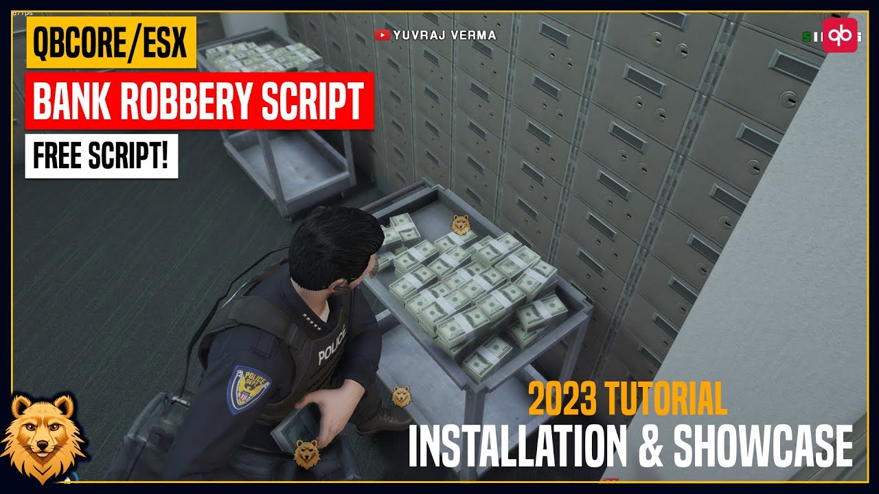 [QBCore/ESX] Bank Robbery Script | Free Script | Fleeca Bank Heist | Free FiveM Script