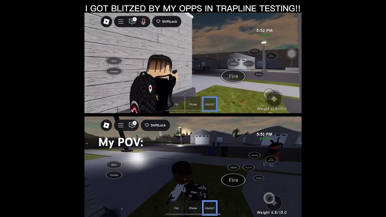 I Got Rushed in Trapline Testing #roblox #rp #gaming #fivem #shootinggames #gungame