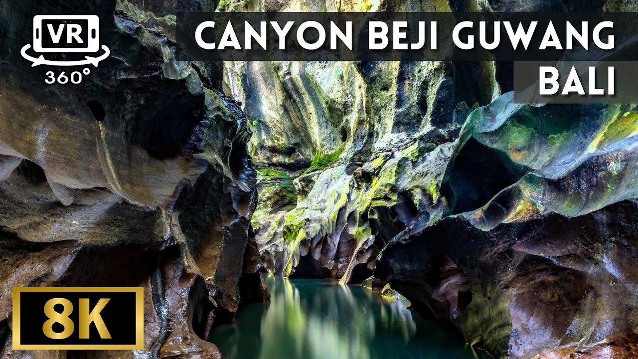 Hidden Canyon Beji Guwang, Bali (360 VR) 8K Video