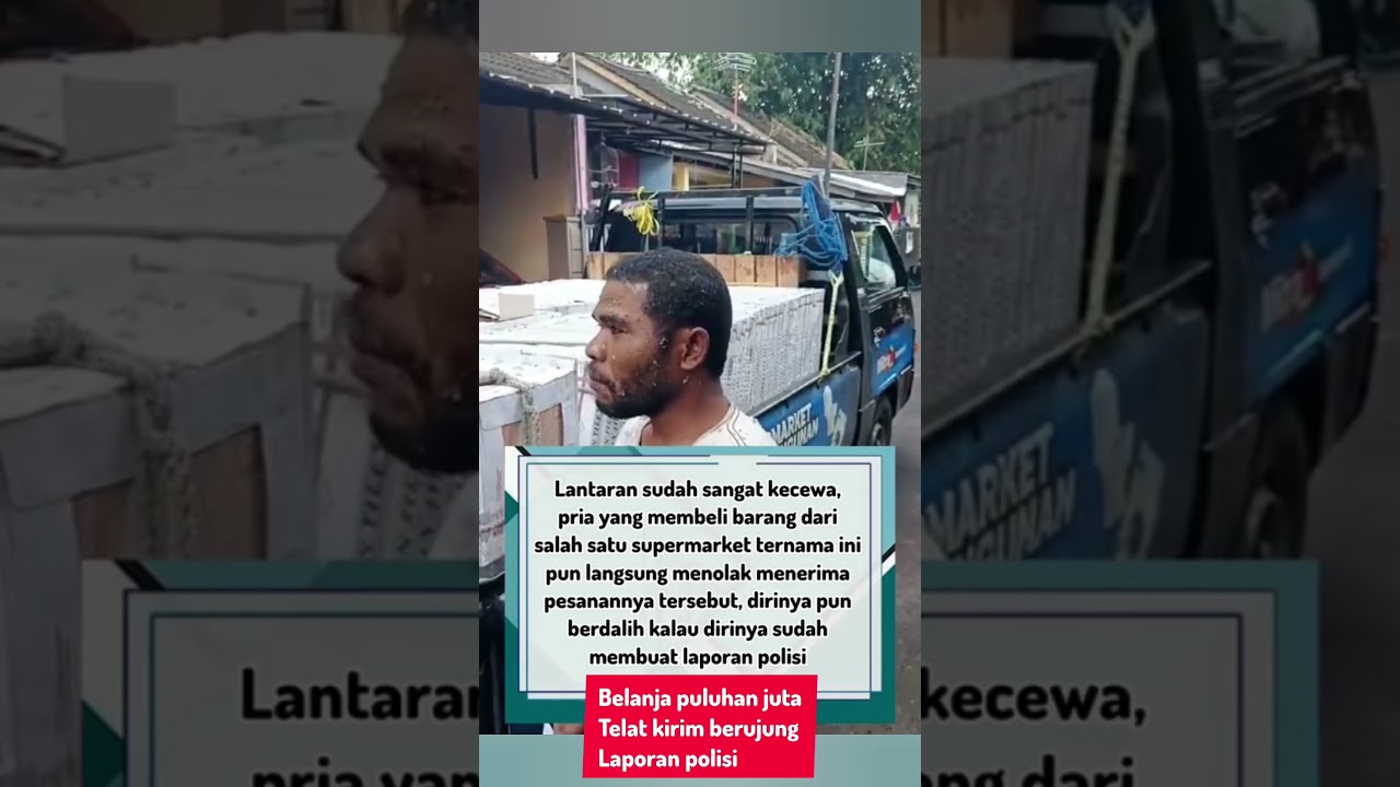 Barang dikirim setelah lapor polisi