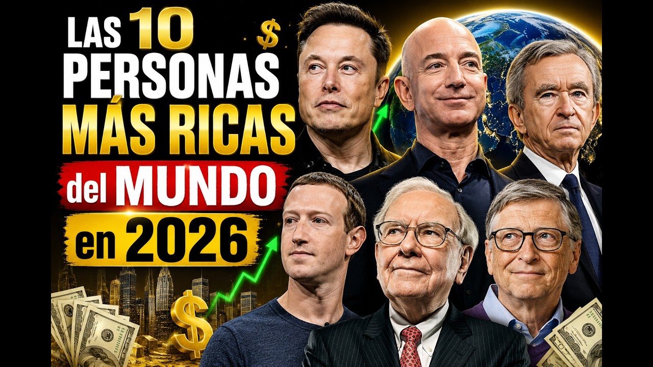 Las 10 PERSONAS M&Aacute;S RICAS del MUNDO en 2026  Documental TOP TEN