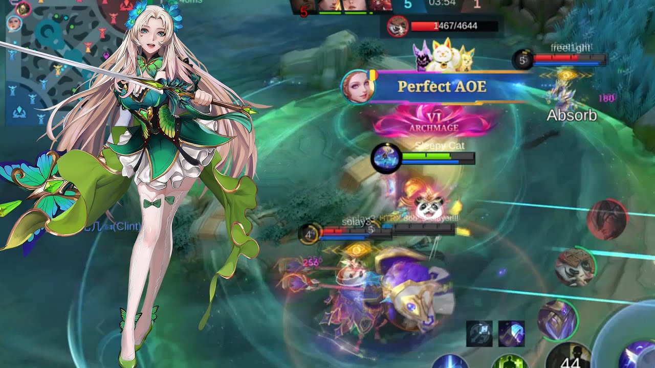 Одетта Баттерфляй, богиня, врагам запрещены нападения - Mobile Legends