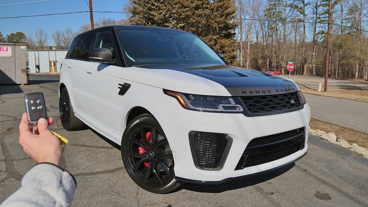 Land Rover Range Rover Sport SVR Carbon Edition 2022 года: запуск, выхлопная система, осмотр и обзор