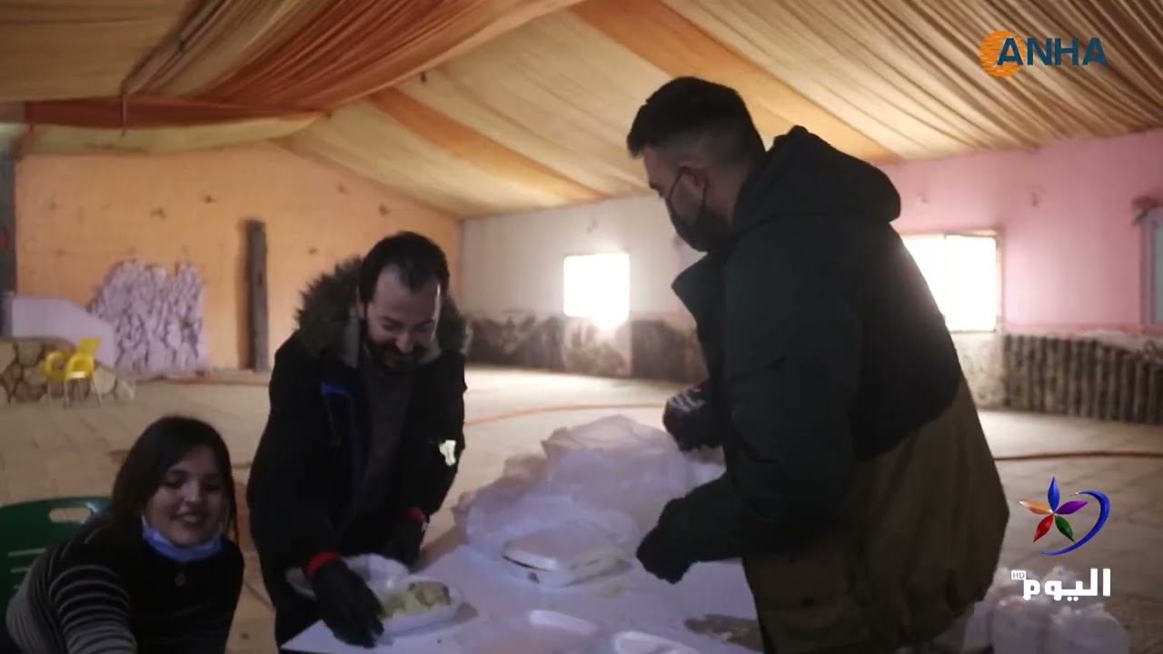 استمرار تقديم المساعدات للمهجّرين في عامودا شمال شرق سوريا