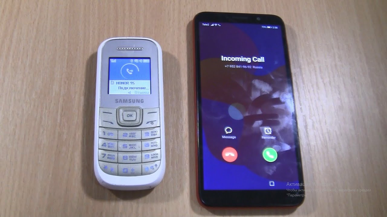 Incoming call & Outgoing call at the Same Time Samsung 1200m +HONOR 9S