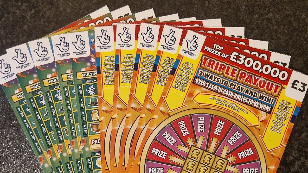 £30 of Allwyn UK National Lottery Scratch Cards Lucky Lines Vs Triple Payout