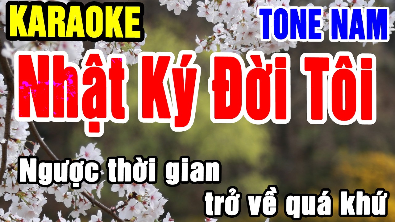 Karaoke Nhật Ký Đời Tôi Tone Nam Nhạc Sống gia huy beat