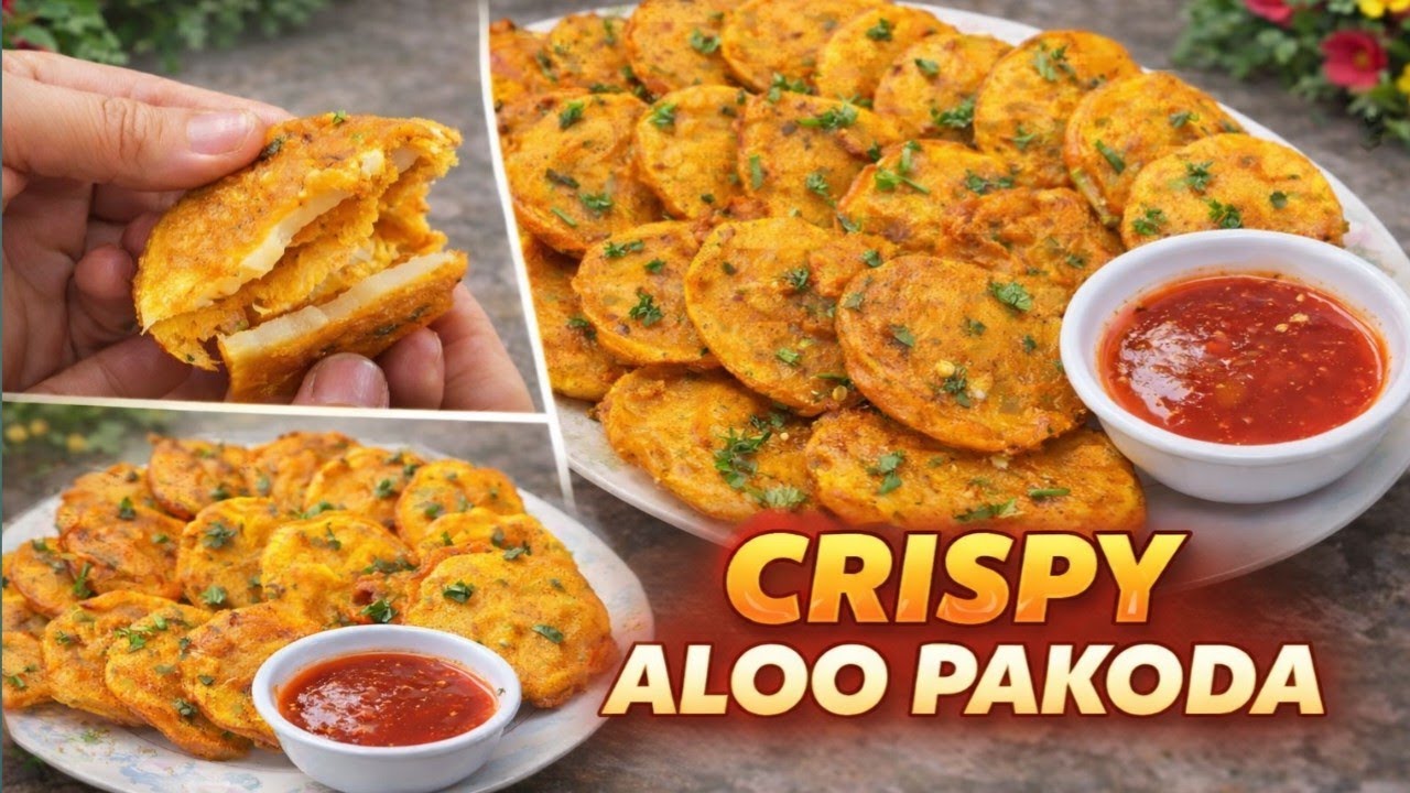 Crispy Aloo Pakoda Recipe 😍 Ramadan Special Iftar Snack | Easy & Crunchy Potato Pakora