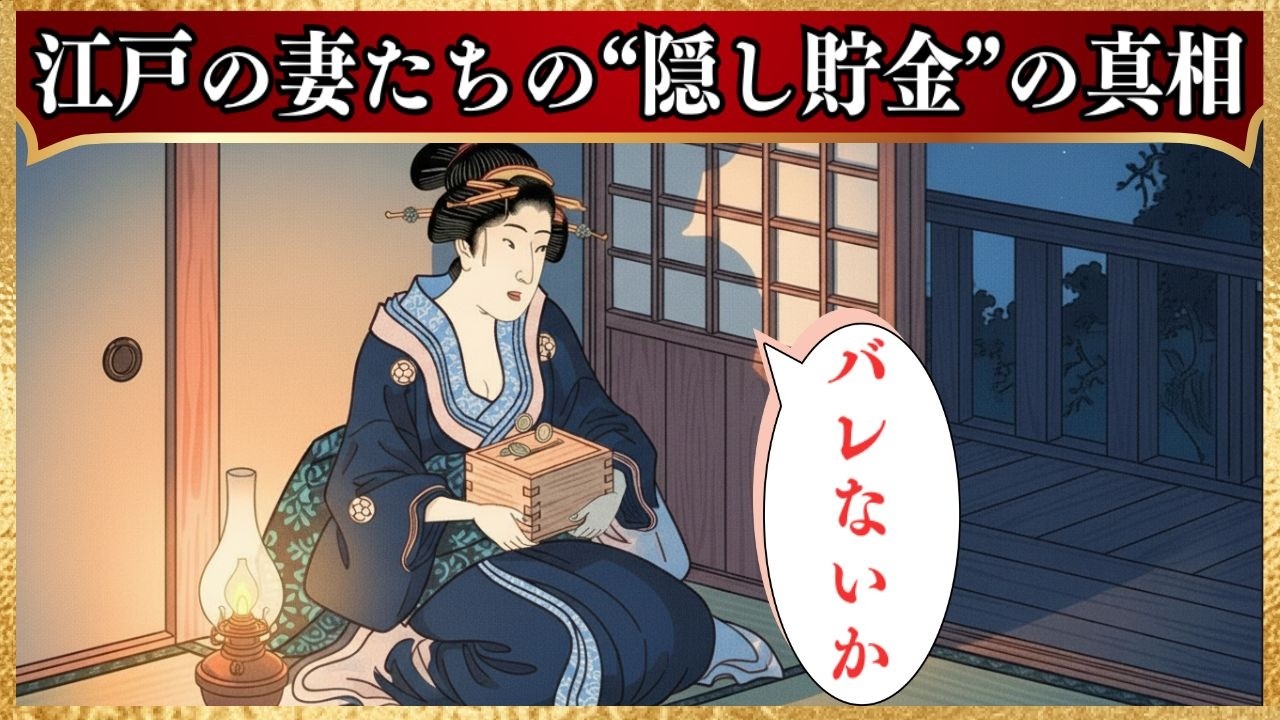 江戸の妻たちの“隠し銭”の全貌とは？夫に悟られず金を貯め、望まぬ縁から抜ける知恵必見【江戸の暮らし】【夫婦の真実】【へそくり】