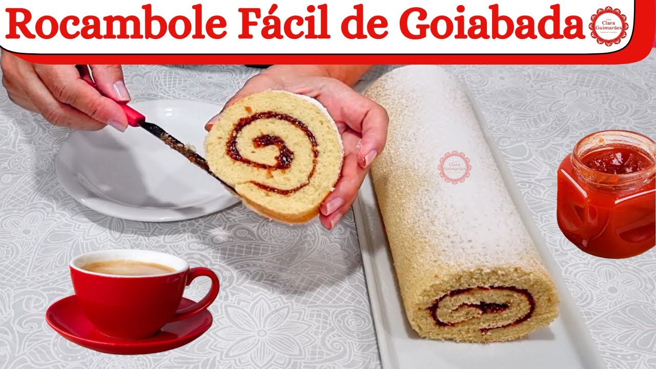 ROCAMBOLE FOFINHO C/ MASSA QUE NÃO QUEBRA! E aquele delicioso recheio de goiabada cremosa!